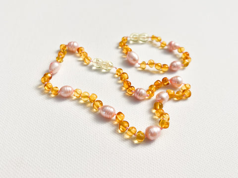 Childrens Amber Necklace - BLUEBELL