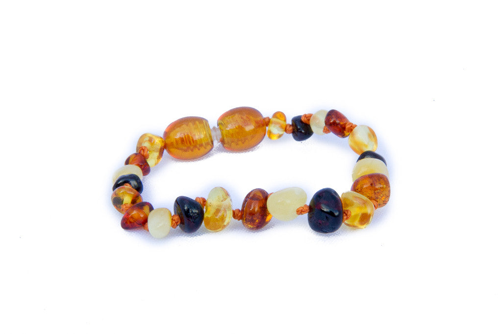 amber teething bracelet multicolour