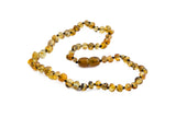 light green amber teething necklace