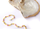 Mother of pearl - amber necklace